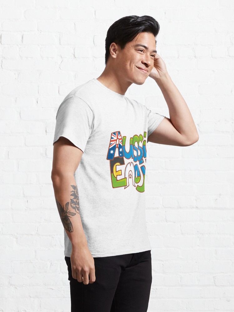 Thumbnail 5 of 7, Classic T-Shirt, AussiEmoji Australia designed and sold by dasvibes.