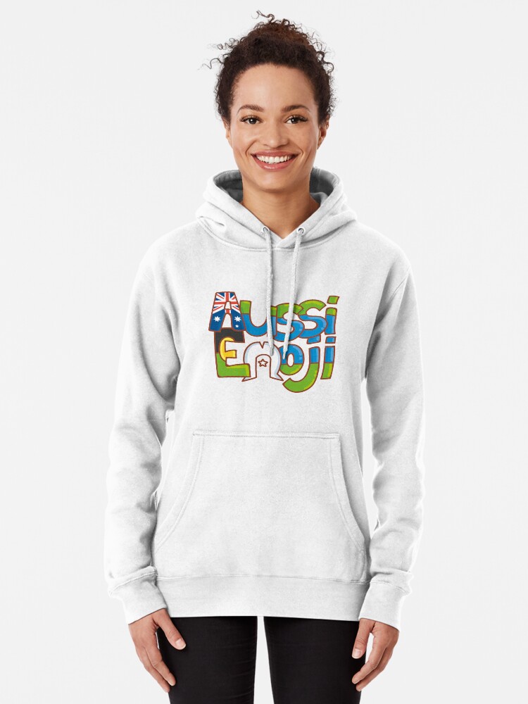 Alternate view of AussiEmoji Australia Pullover Hoodie