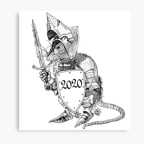 2020 - year of the iron rat. Metal Print