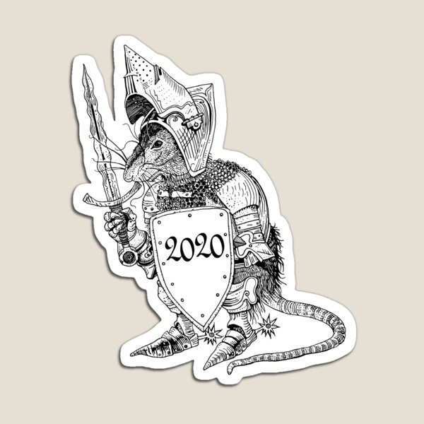 2020 - year of the iron rat. Magnet