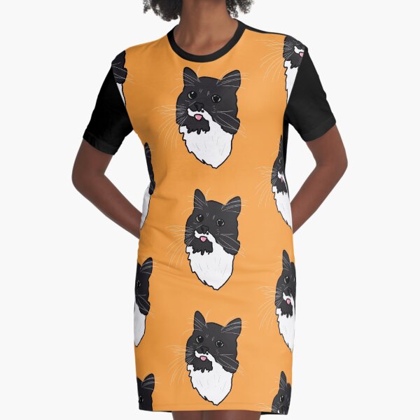 Belgian the cat Graphic T-Shirt Dress