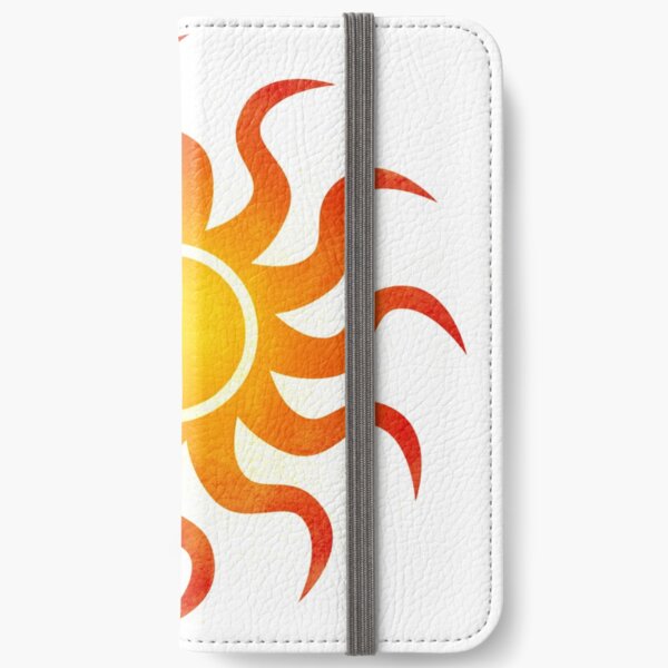 Sonniges Doodle iPhone Flip-Case