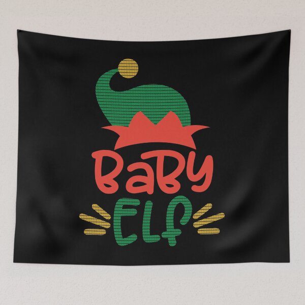 Item preview, Baby Elf Funny Ugly Sweater Themed Elf Squad Christmas Gift For Kids  designed and sold by zenpatterns.