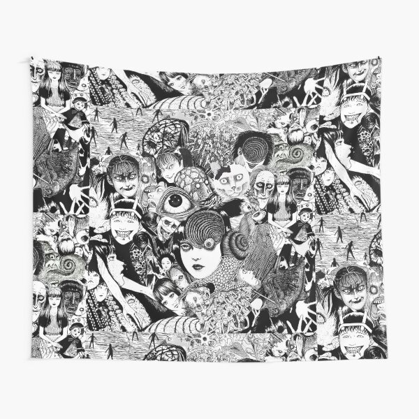 junji ito collage Tapestry