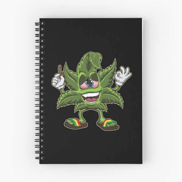 Item preview, Stoned Cannabis Leaf - Weed Smoking Cartoon designed and sold by anziehend.