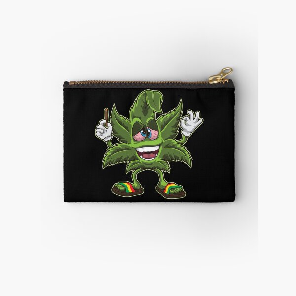 Item preview, Stoned Cannabis Leaf - Weed Smoking Cartoon designed and sold by anziehend.