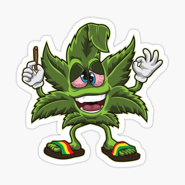 weed cartoon stickers