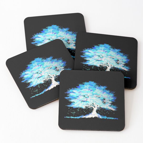 Aperçu de l'œuvre Arbre bleu luminescent créée et vendue par Sebastian Grafmann.