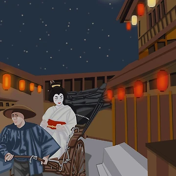 Artwork thumbnail, Midnight Rickshaw Ride by KHRArts