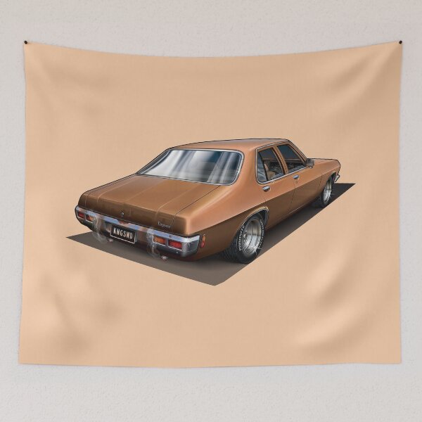 Item preview, Illustrated Holden HQ Holden Kingswood - Brown designed and sold by tshirtgarage.
