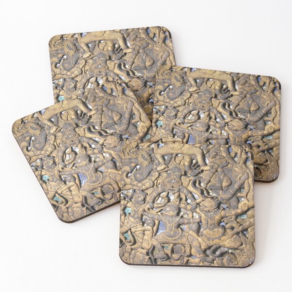 Item preview, Buddhist Golden Bas Relief Sculpture Laos designed and sold by worldways.
