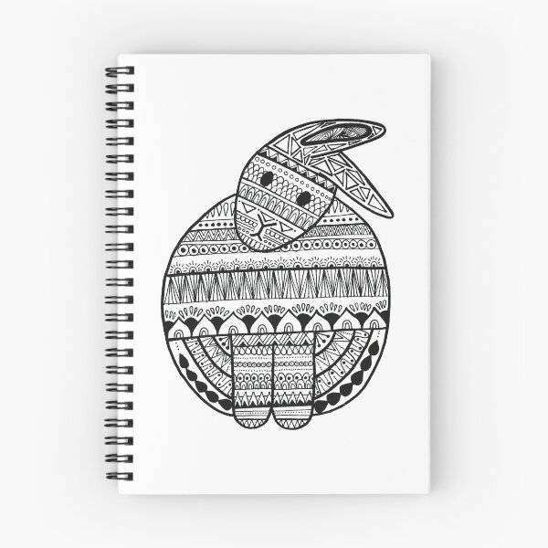 Item preview, Head Tilt Rabbit Mandala (bun-dala) designed and sold by Calen  Picard-Carroll.