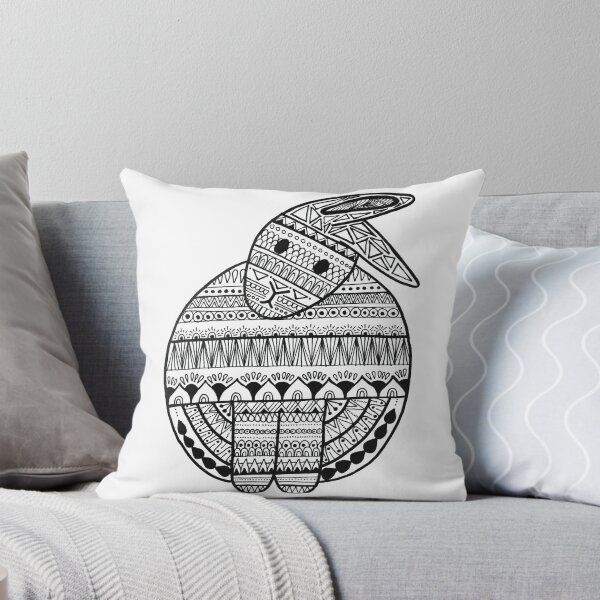 Item preview, Head Tilt Rabbit Mandala (bun-dala) designed and sold by Calen  Picard-Carroll.