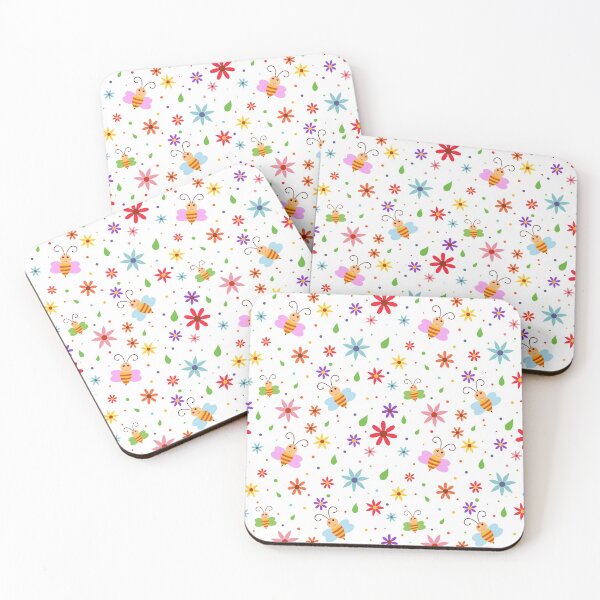 Item preview, Spring Flowers and Bees Pattern designed and sold by mrhighsky.