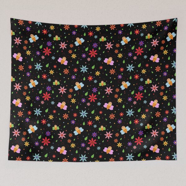 Item preview, Spring Flowers and Bees Pattern designed and sold by mrhighsky.