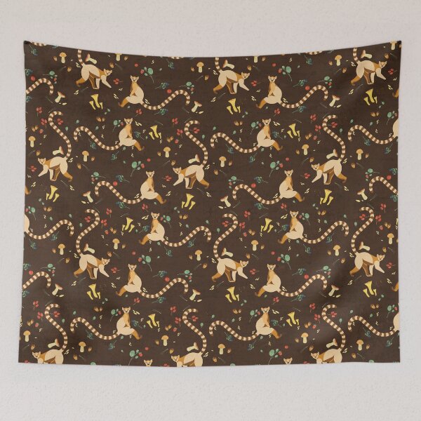 Item preview, Lemurs in autumn designed and sold by YanayMora.