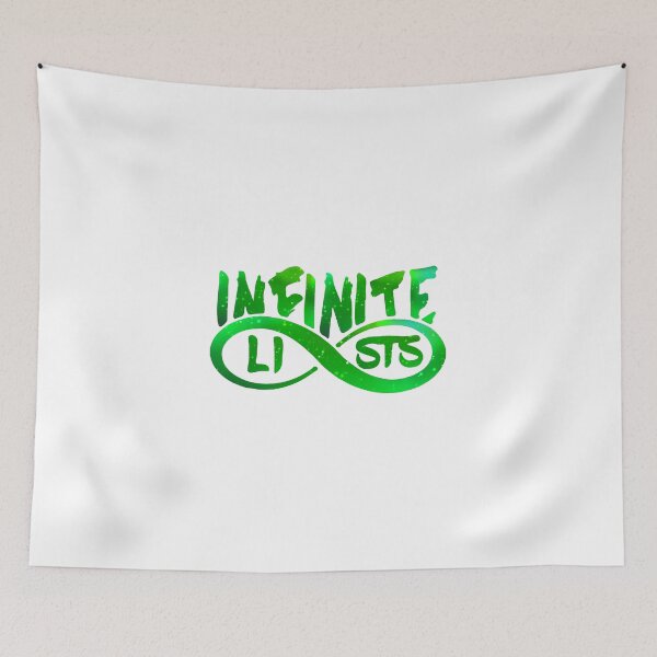 Item preview,  Infinite lists Merch, Infinite Merch,infinite lists green Galaxy logo,infinite Blue, infinite lists hoodie, infinite t-shirts, infinite Hoodie, infinite tshirt designed and sold by LAAZIZA.