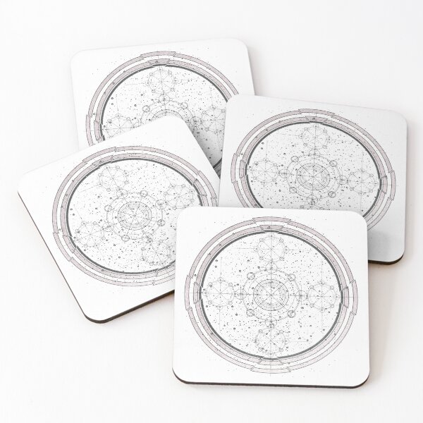 Item preview, Science fiction style sacred geometry circle with celestial map   designed and sold by GeometricEye.