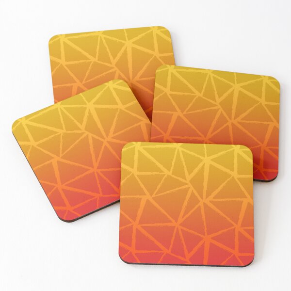 Item preview, Geometry triangles in yellow, orange, red gradient designed and sold by Nicole Bleck.
