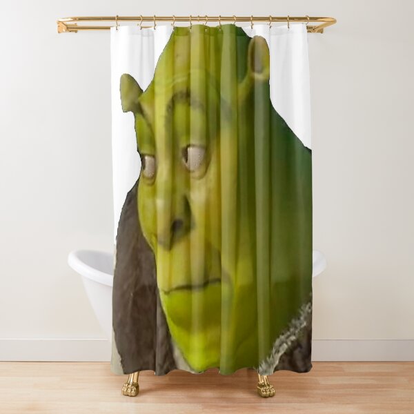 Shrek Meme Shower Curtain By Amemestore Redbubble