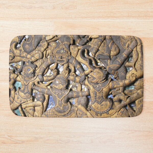 Item preview, Buddhist Golden Bas Relief Sculpture Laos designed and sold by worldways.