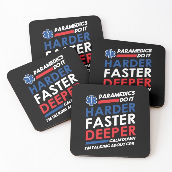 Item preview, Paramedic EMS Funny Paramedics Do It Harder Faster Deeper CPR  designed and sold by JessieJune.