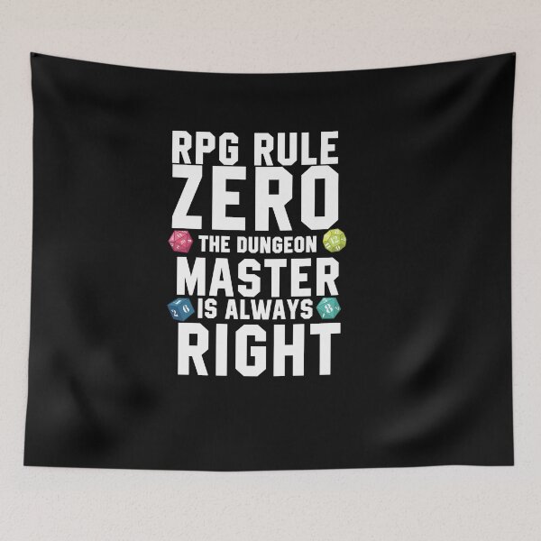 Item preview, RPG rule zero - The DM is always right designed and sold by OVMEngemann.