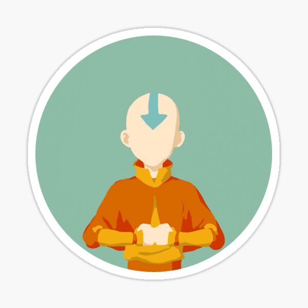 Aang Sticker By Mynnispunk Redbubble 9623