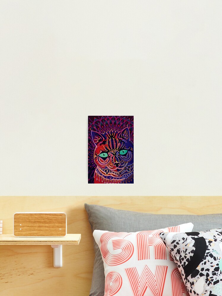 Louis Wain Decorative Cat Art Board Print for Sale by jessvacon