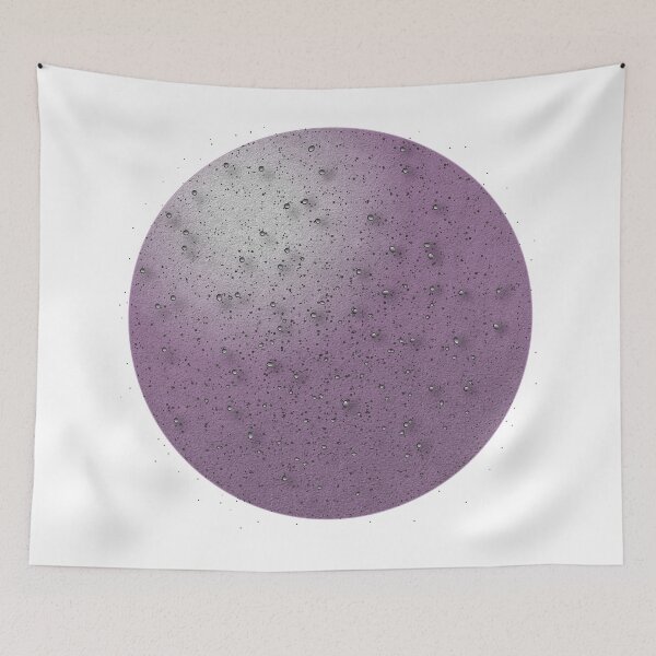 Item preview, Mystic purple pink moon circle artwork designed and sold by GeometricEye.