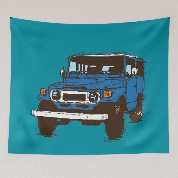 Item preview, FJ40 Blue designed and sold by GrumpyDog.