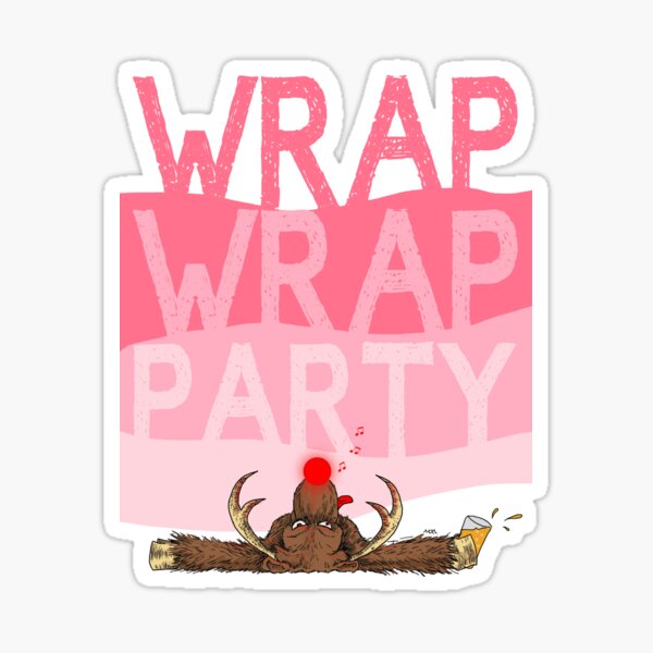 Wrap Wrap Party Rudolph Sticker