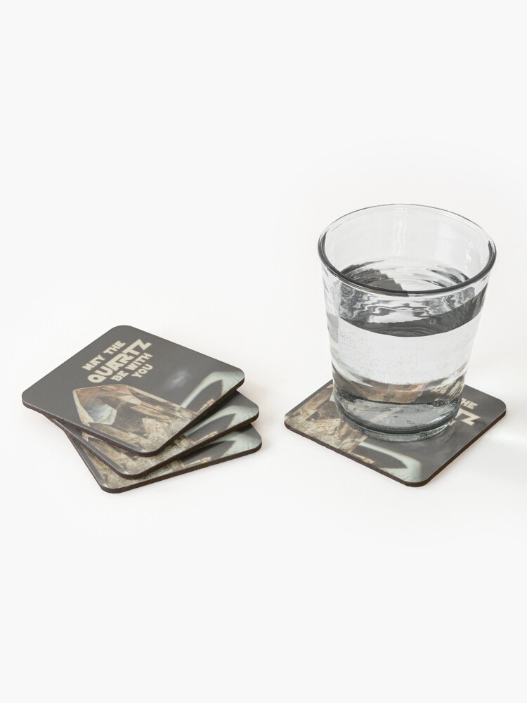 Alternate view of May The Quartz Be With You Coasters (Set of 4)