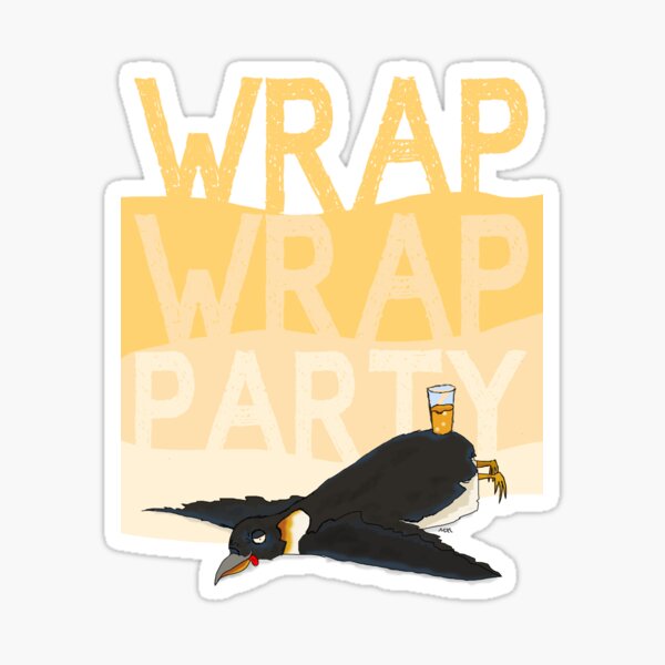 Wrap Wrap Party Penguin Sticker