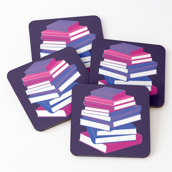 Artikelvorschau, Bi Pride Stacked Books Design entworfen und verkauft von Vernen Ink.