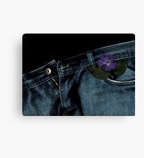 "Blue Jeans and Periwinkle" Canvas Print