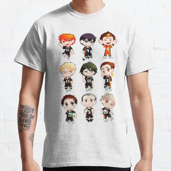 The Promised Neverland Characters With Haikyuu Characters Shirt