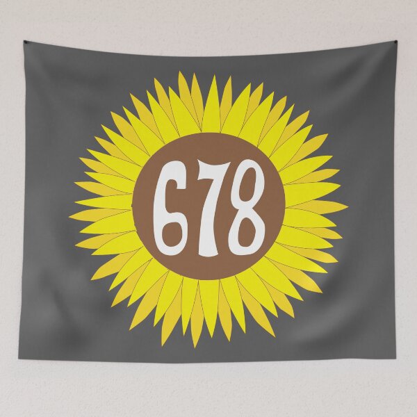Item preview, Hand Drawn Georgia Sunflower 678 Area Code designed and sold by itsrturn.