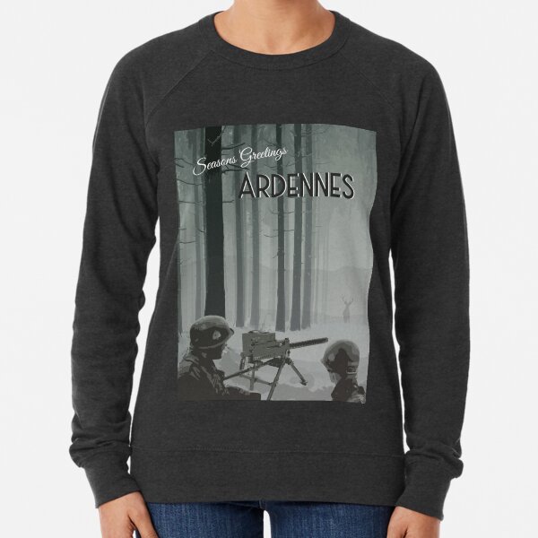 Ardennes - WWII Seasons Greetings Lightweight Sweatshirt