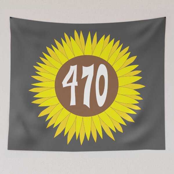 Item preview, Hand Drawn Georgia Sunflower 470 Area Code designed and sold by itsrturn.