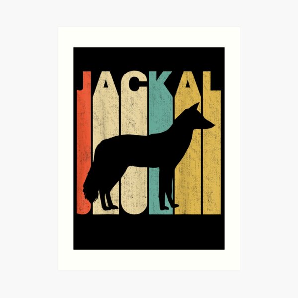 Jackal Silhouette Wall Art Redbubble