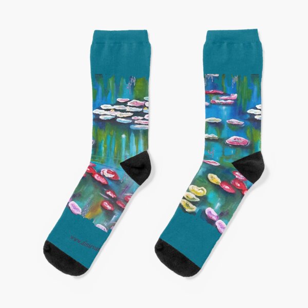 Water lilies, garden of Monet. Socks