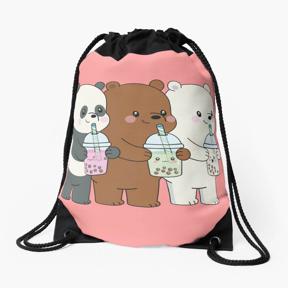 We Bare Bears Drawstring Bag
