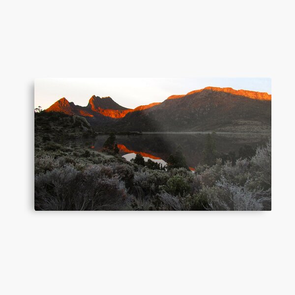 Cradle in Red Metal Print