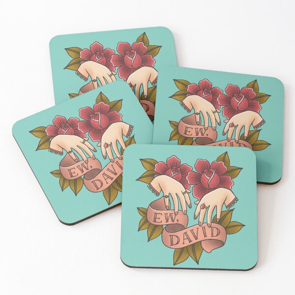 Ew David - Schitt’s Creek - Alexis Rose Coasters (Set of 4)