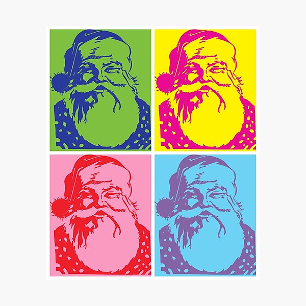 Item preview, Santa Pop art Merry Christmas designed and sold by aapshop.