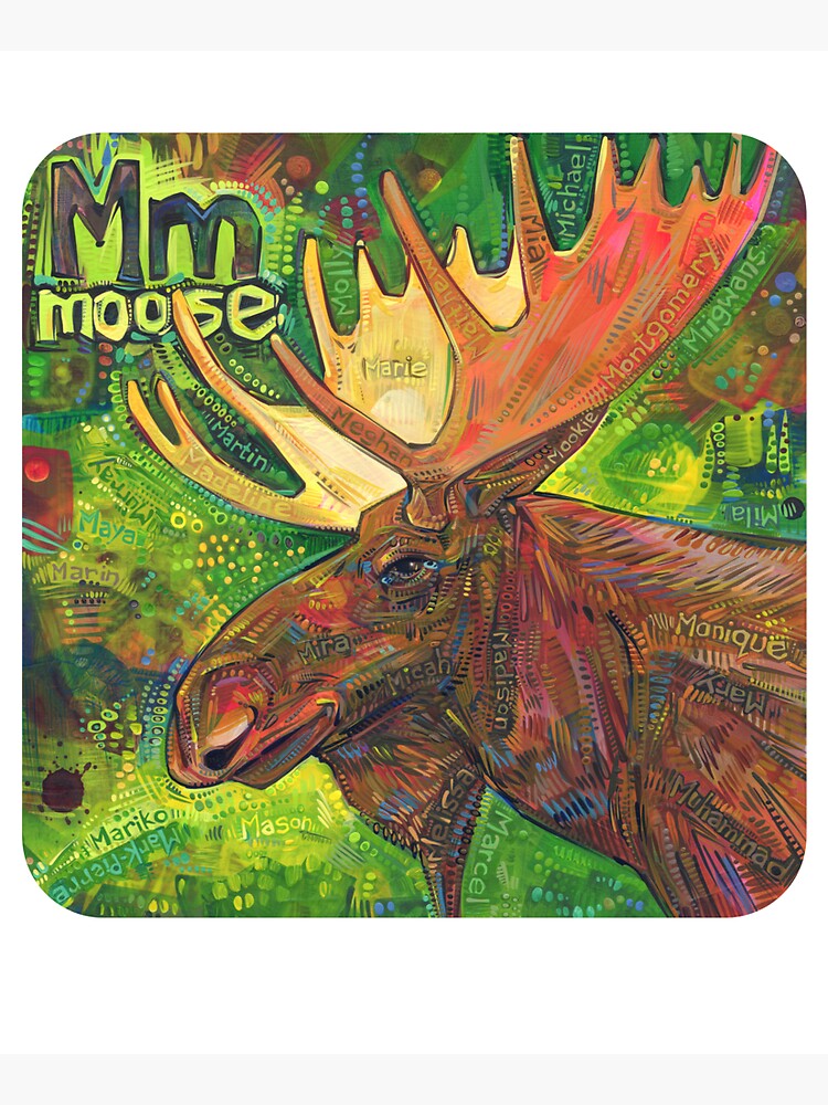 Thumbnail 5 of 5, Tote Bag, M Is for Moose - 2019 designed and sold by Gwenn Seemel.