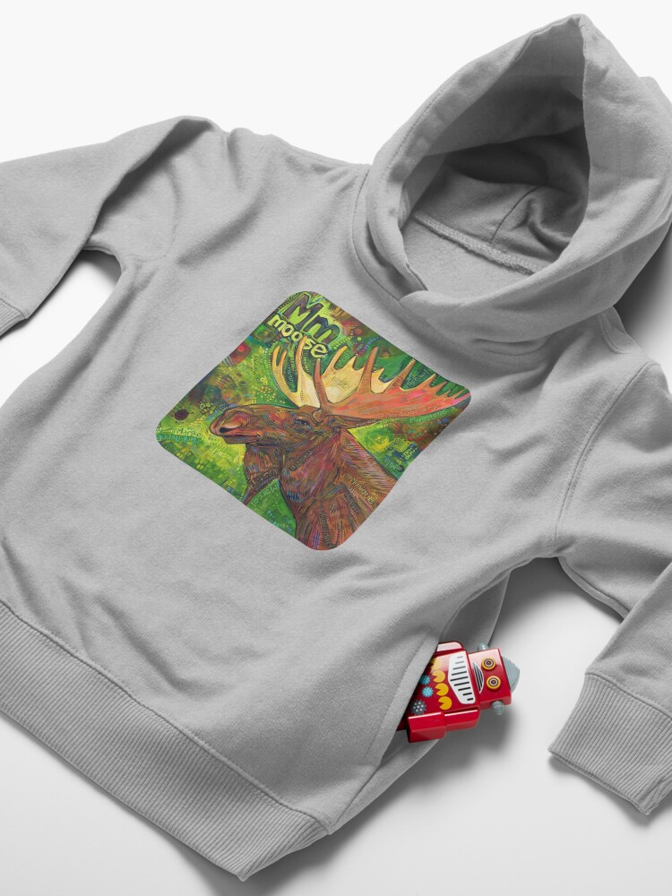 Alternate view of M Is for Moose - 2019 Toddler Pullover Hoodie