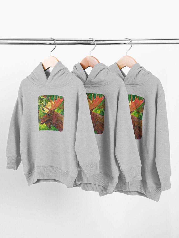 Alternate view of M Is for Moose - 2019 Toddler Pullover Hoodie