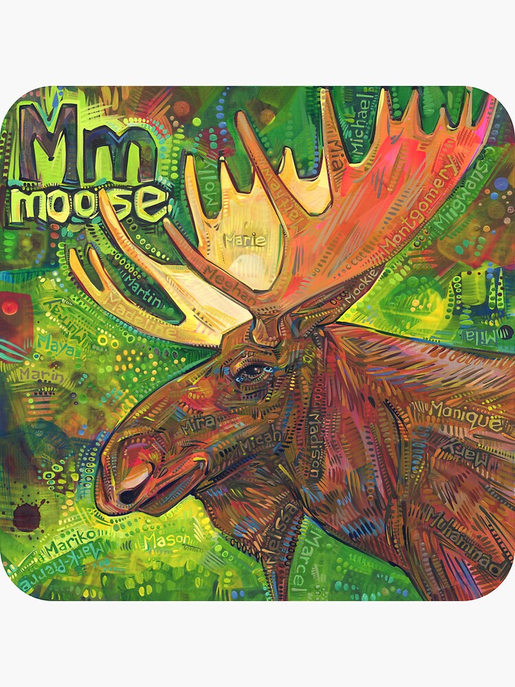 M Is for Moose - 2019 by gwennpaints